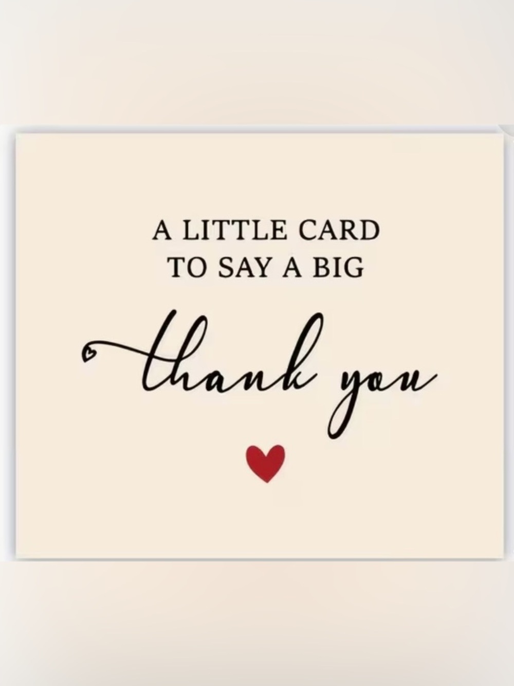 Thank You Cards with Red Heart 50 count NWOT